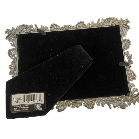 PARISIAN HOME Spring Awakening Filigree Floral Metal Picture Frame Standing 4x6 - Picture 11 of 14